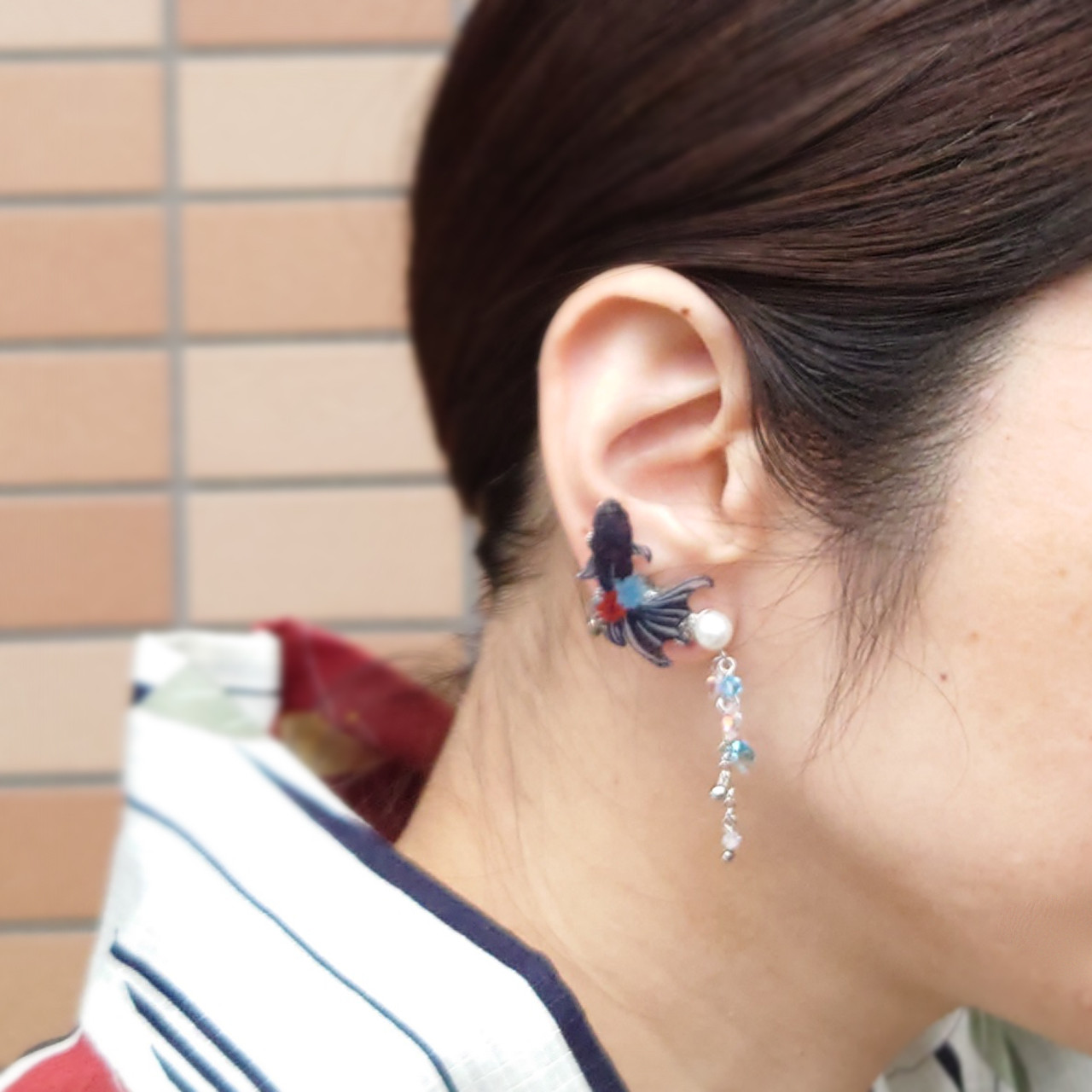 kitona ウサギピアスとイヤカフセット