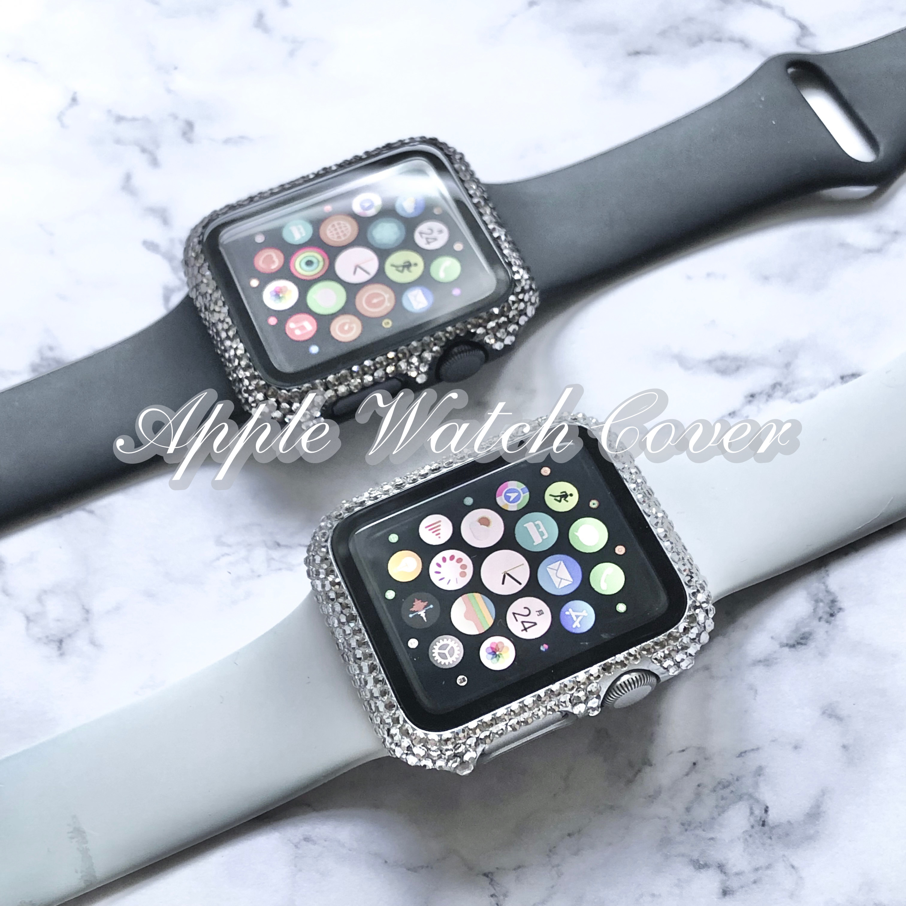 大人気♡】Apple Watch カバー ♡ プレシオサ キラキラ デコ 腕時計