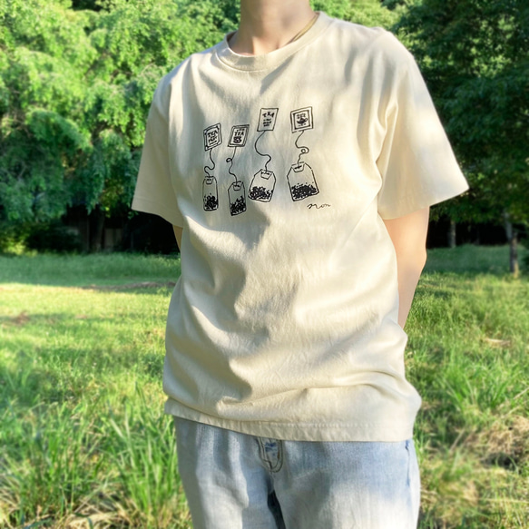 【５末～６月初旬発送】《Tea-shirt》紅茶ティーバッグTシャツ 7枚目の画像