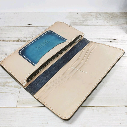 【Moana】Sea Long Wallet 長財布 ブルー 多彩な長財布 LONG WALLET:P / FABRIK TURQUOISE | fabrik