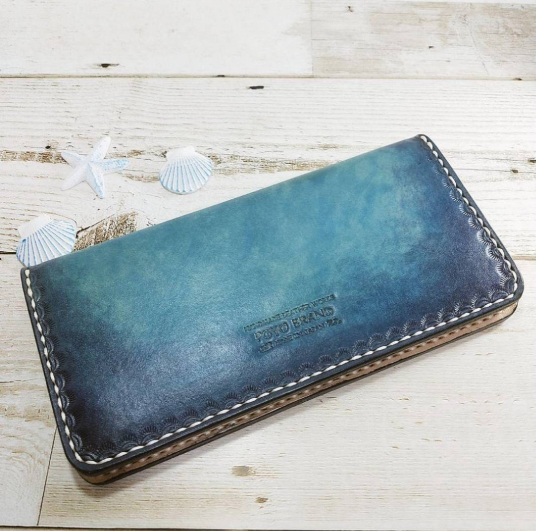 【Moana】Sea Long Wallet 長財布 ブルー 多彩な長財布 LONG WALLET:P / FABRIK TURQUOISE | fabrik