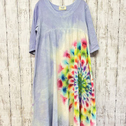 紮染染長裙 Hippies Dye 最新作品 溫柔的薰衣草與華麗的御本尊 HD16-57 第11張的照片