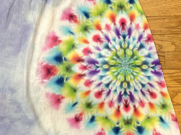 紮染染長裙 Hippies Dye 最新作品 溫柔的薰衣草與華麗的御本尊 HD16-57 第13張的照片