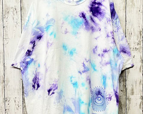 タイダイ染め ビッグシルエット Tシャツ XLサイズ 曼荼羅