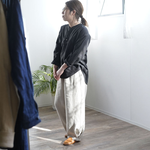 wafu リネン ボールパンツ　プレミアムリネン　フラックス wafu リネン ボールパンツプレミアムリネンフラックス