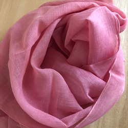 #264ヘンプ大判ショール草木染め 2枚目の画像