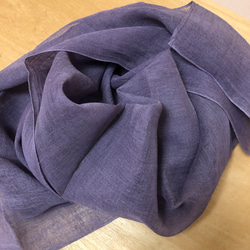 新品タグ付 Hosokawa カシミヤストール 藍染め 細川毛織