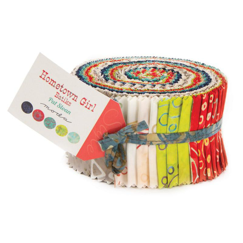 「Hometown Girl Batiks」 ジェリーロール カットクロス moda 生地 バティック　Pat S