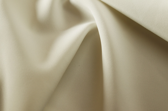NO.5 二重織りのトリアセテート「人気ストレッチ素材」 OFF WHITE 1枚目の画像