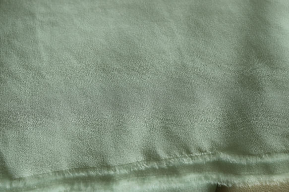 NO.6 バックサテンクレープのトリアセテート「柔らか素材」 MINT GREEN 3枚目の画像