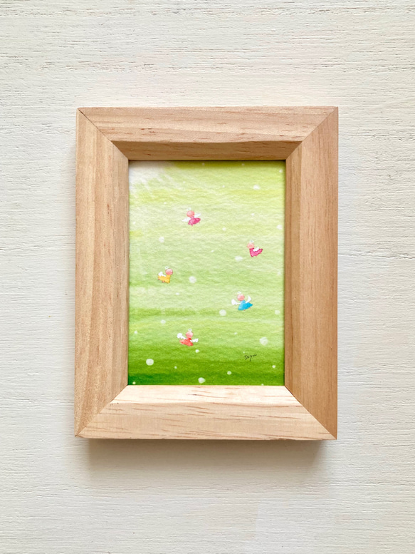 癒しの絵　水彩画　エンジェル 癒しの絵 水彩画 エンジェル