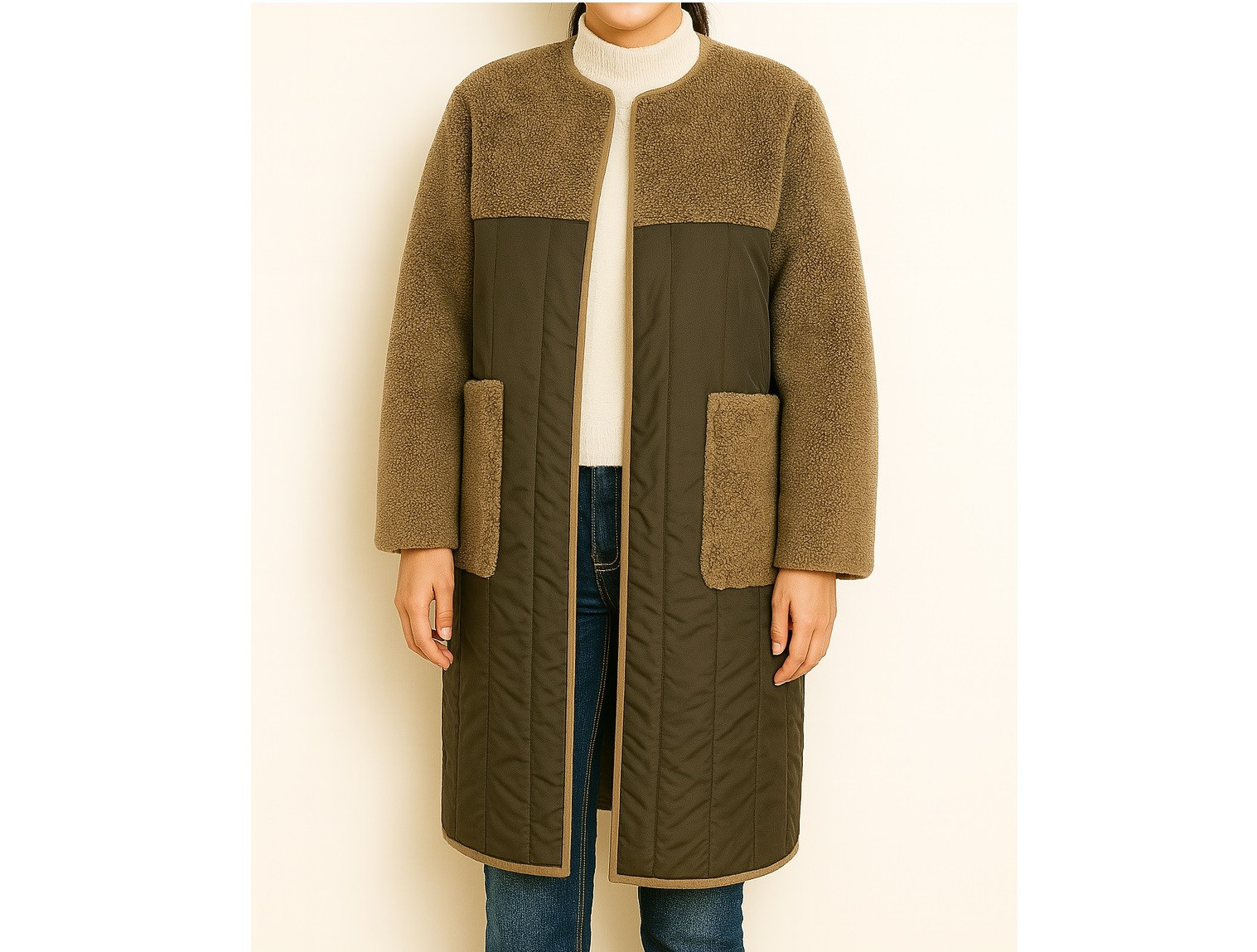 リバーシブルコート 型紙 リバーシブルコート A034-P レディース 型紙 cobacagari