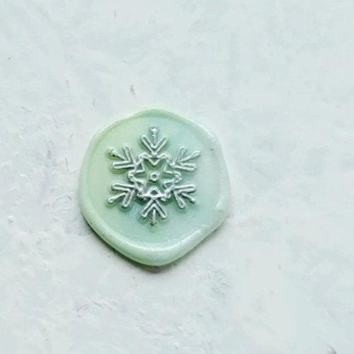 シーリングスタンプ ミニ「雪の結晶 」1.2㌢ クリスマス シーリング