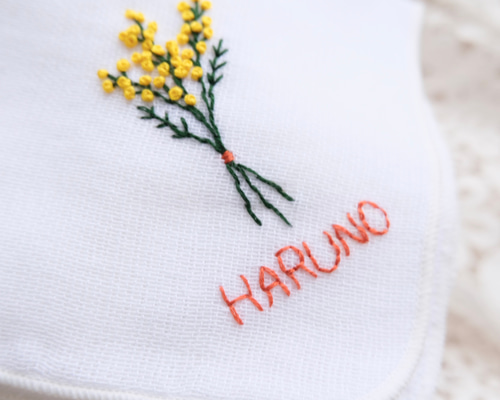 手刺繍入ちっちゃな タオルハンカチ【黄色いお花】 9a6bb08b1d99ef6dbf8c81dee6bfcc