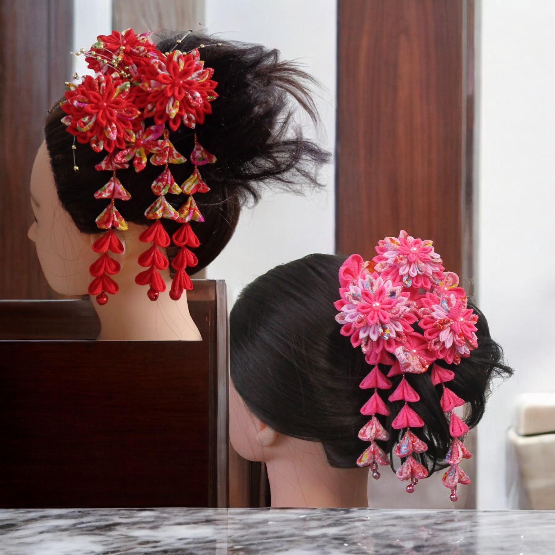 ㉑華やかな瞬間を演出する剣つまみのかんざし