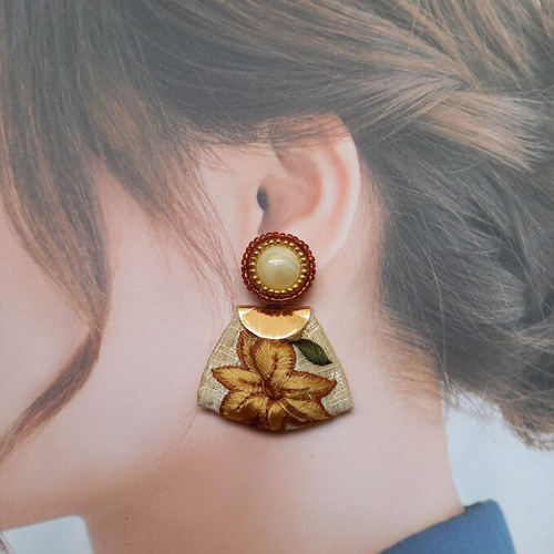 【ご予約品】14kgf インカローズ オリジナルデザイン ぶどう ピアス等2点 6277314503_1.jpg