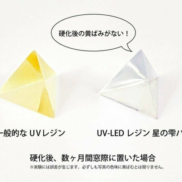 ★【おまけ1個付き】パジコ 500g UV-LEDレジン 星の雫［ハードタイプ］1本 4枚目の画像