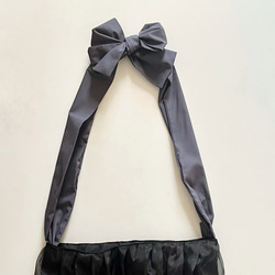 【受注生産】〈3way〉ribbon tote bag （カフェオレ） 13枚目の画像