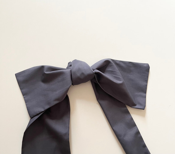 【受注生産】〈3way〉ribbon tote bag （カフェオレ） 14枚目の画像