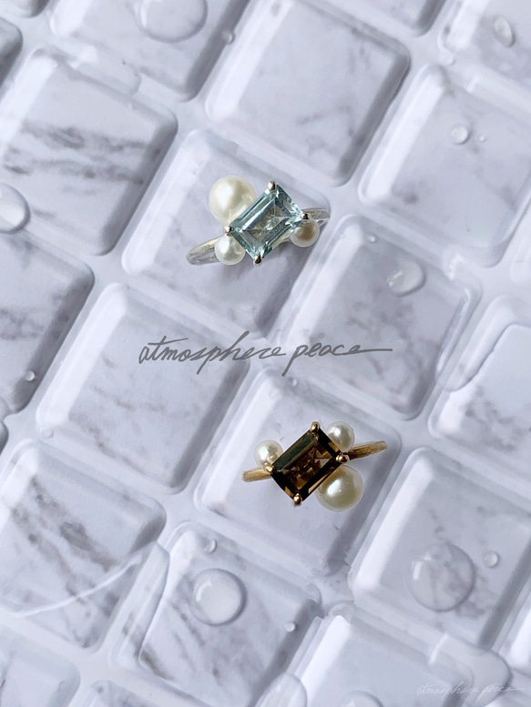 【Pt900】Savon/Day (Blue Topaz): Ring 第8張的照片