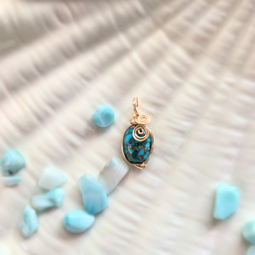 Coco Ange シリーズ】華やかなマトリックスターコイズ！邪の気から守り