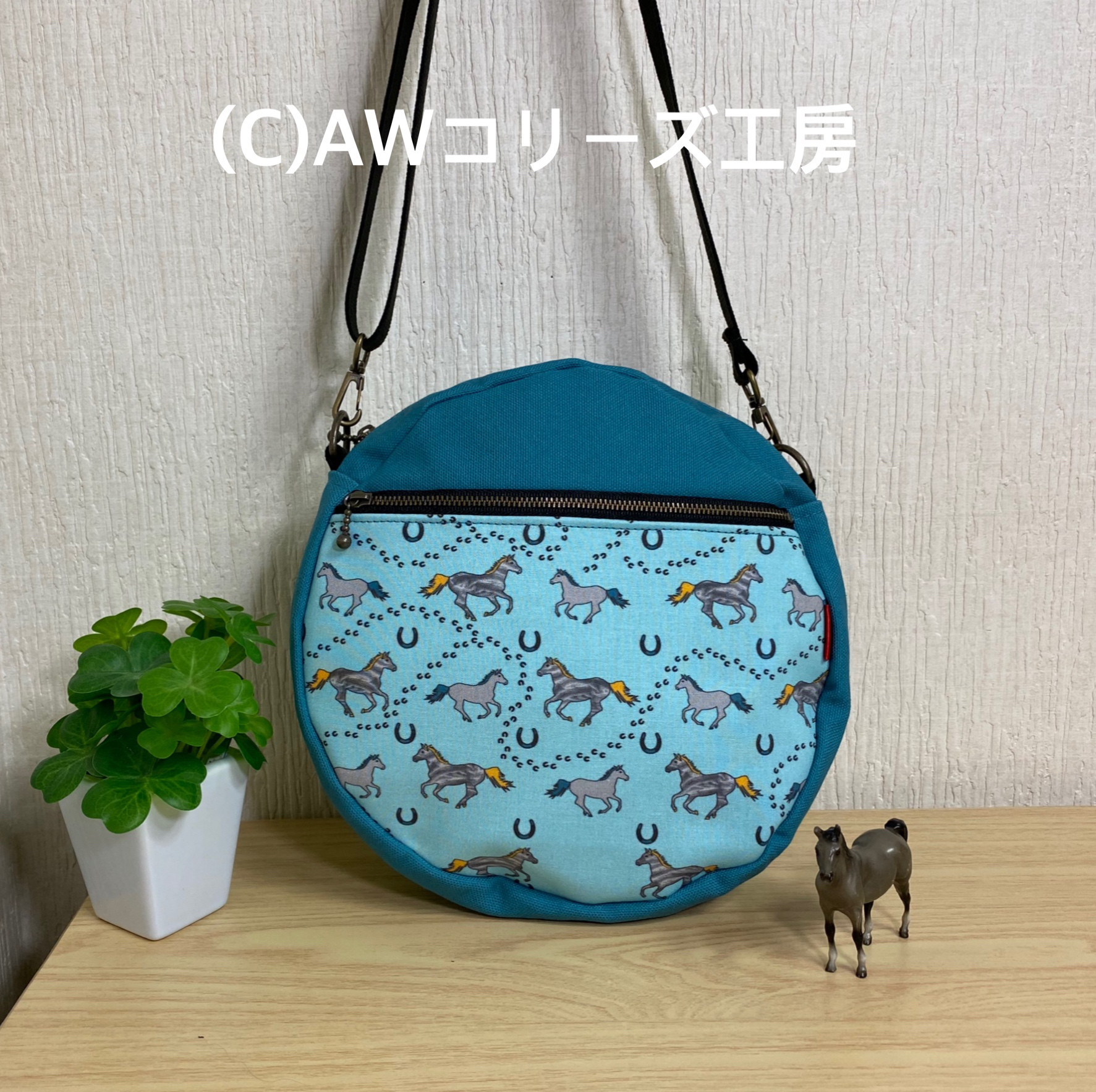 ボストンバッグM(ショルダー有) [雪月苺]8号帆布×8番糸