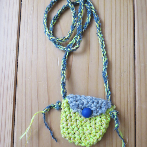 お子様〜大人にも人気＊手編みの【ニット首かざり】② ネックレス 