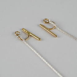 Silver925＆Brass　Back-chain Clip-on-earrings 第4張的照片