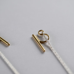 Silver925＆Brass　Back-chain Clip-on-earrings 第2張的照片