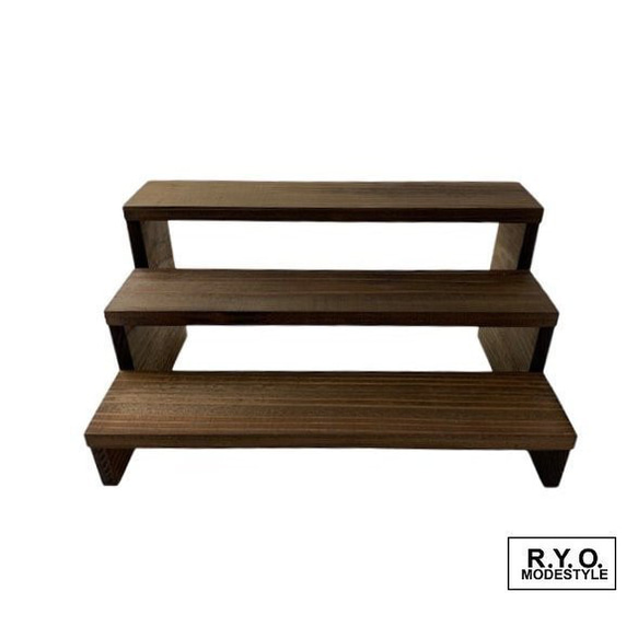 ウッド 3段 ひな壇 ディスプレイ その他アクセサリー 街のシール