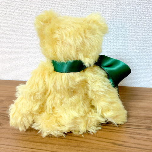 Nana Bee.♡テディベア 24㎝ ゴールドイエロー & クリームホワイト