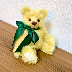 Nana Bee.♡ハンドメイド テディベア 32㎝ クリームイエロー