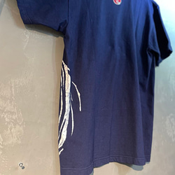 シマウマ横顔　ローケツ染めTシャツ　サイズS~XL 6枚目の画像