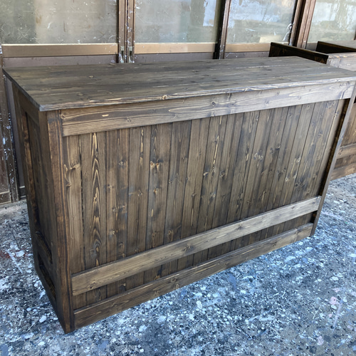 受注製作☆カウンターテーブル【1200】☆カントリー調【ダーク】☆