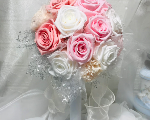 プリザーブドフラワー ウェディングブーケ・ブートニア ブーケ Fleur