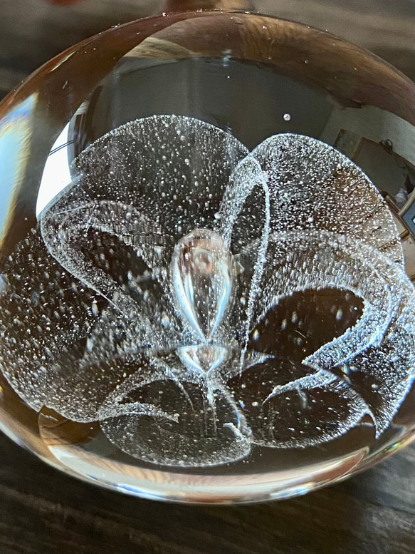 透き通る花のリングホルダー　ペーパーウエイト1 7枚目の画像