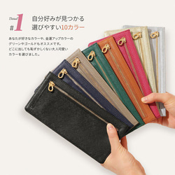 【薄くて軽いスマート財布】レザー極薄長財布 フラグメントケース / SW2 5枚目の画像