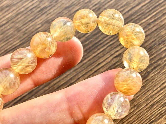 ウォーターメロントルマリン＆ゴールデンスキャポライト　ブレスレット ゴールドウォーターメロン(約10mm玉/8mm玉/6mm玉/4mm玉)の天然石
