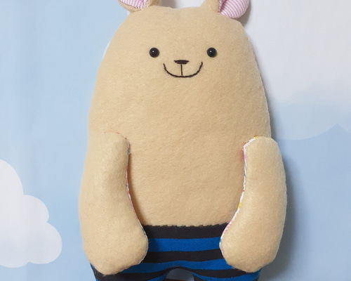 肌色ねずみさん ぬいぐるみ もちまる@12月まで2点で送料無料 通販
