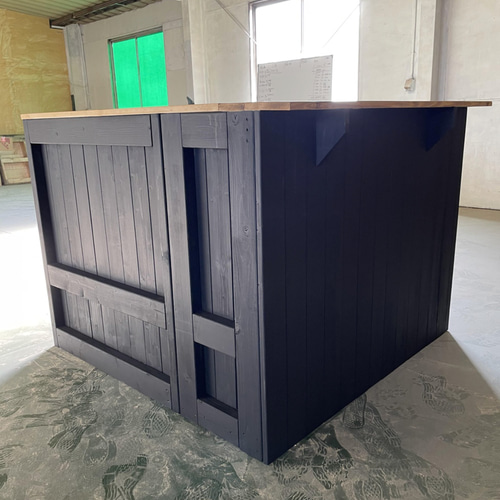 L型】カウンター 2分割 レジ 幅90✖︎高さ85✖︎奥行き40センチ✖︎2