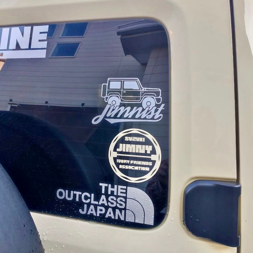 Supreme カッティングステッカー 4枚セット　白黒金銀　カッティングシート Amazon.co.jp: Outdoor Life JIMNY ジムニー カッティング