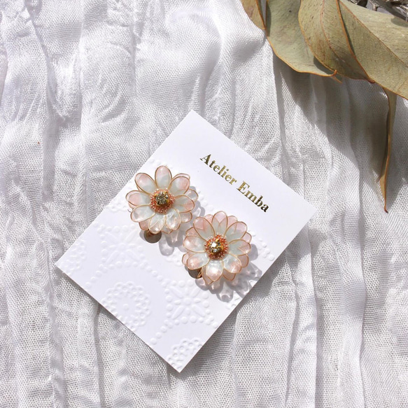 アクセサリー台紙 オーダー エンボス加工 フラワーE-1 60枚 タグ・台紙  