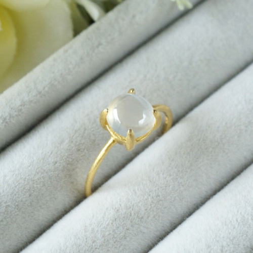 6月誕生石 ムーンストーンキャッツアイ 7号〜フリーサイズリング