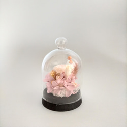 ナチュラリーなガラスドームフラワー❁【10】ガラスドーム　ボトルフラワー　ギフト　お供花　ペット供養　仏花　 3枚目の画像