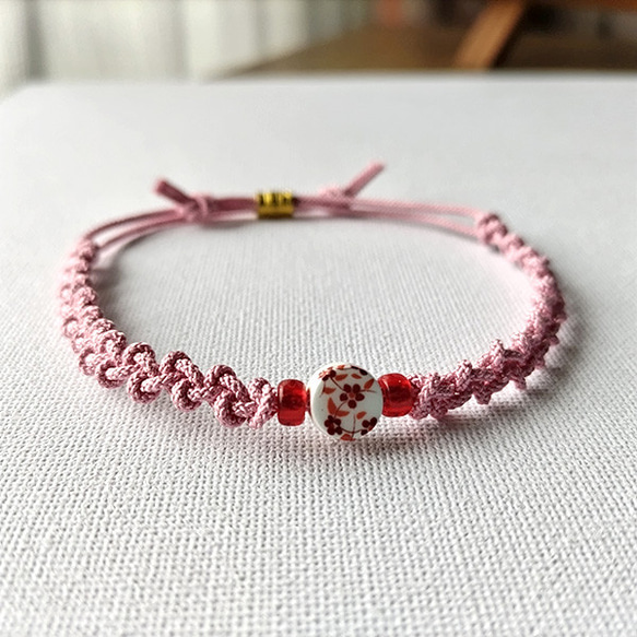 Twinkle Etoile ハンドメイド 作家 ブレスレット うさぎ ピンク USAGI ONLINE限定】Usagiとflowerのブレスレット（ブレスレット