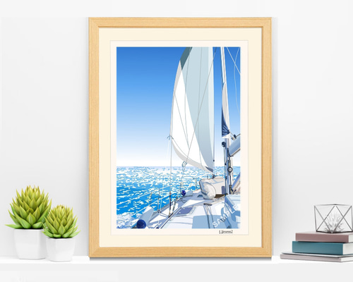 【snowmkuさま】vintage picture❀ 海辺の家々とヨット 油絵 snowmkuさま】vintage picture❀ 海辺の家々とヨット 油絵