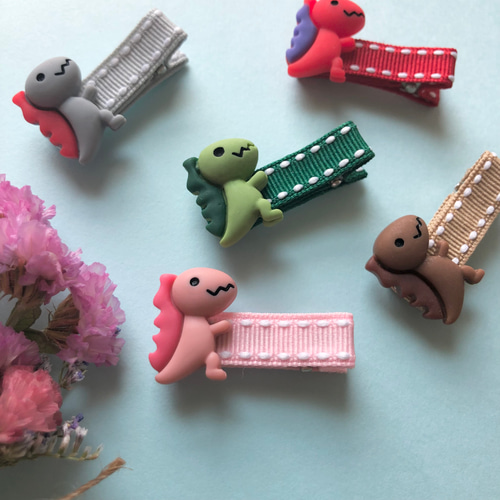 ⓝⓔⓦ【ナマケモノ&カワウソ】ベビーヘアクリップ　キッズヘアクリップ　ヘアゴム ⓝⓔⓦ【ナマケモノ&カワウソ】ベビーヘアクリップ キッズヘア