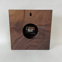 木の時計＜ウォールナット＞・掛け時計wnc-1125　木製時計 5枚目の画像