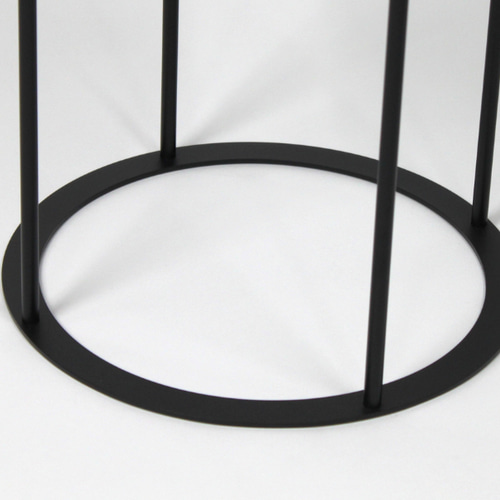 サイドテーブル アイアン 丸 シンプル 黒 白 ブラック ホワイト ナイト