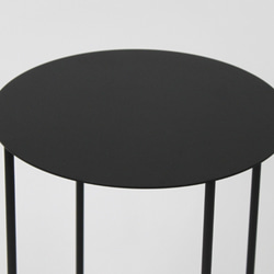 サイドテーブル アイアン 丸 シンプル 黒 白 ブラック ホワイト ナイトテーブル ソファテーブル 観葉植物テーブル 5枚目の画像